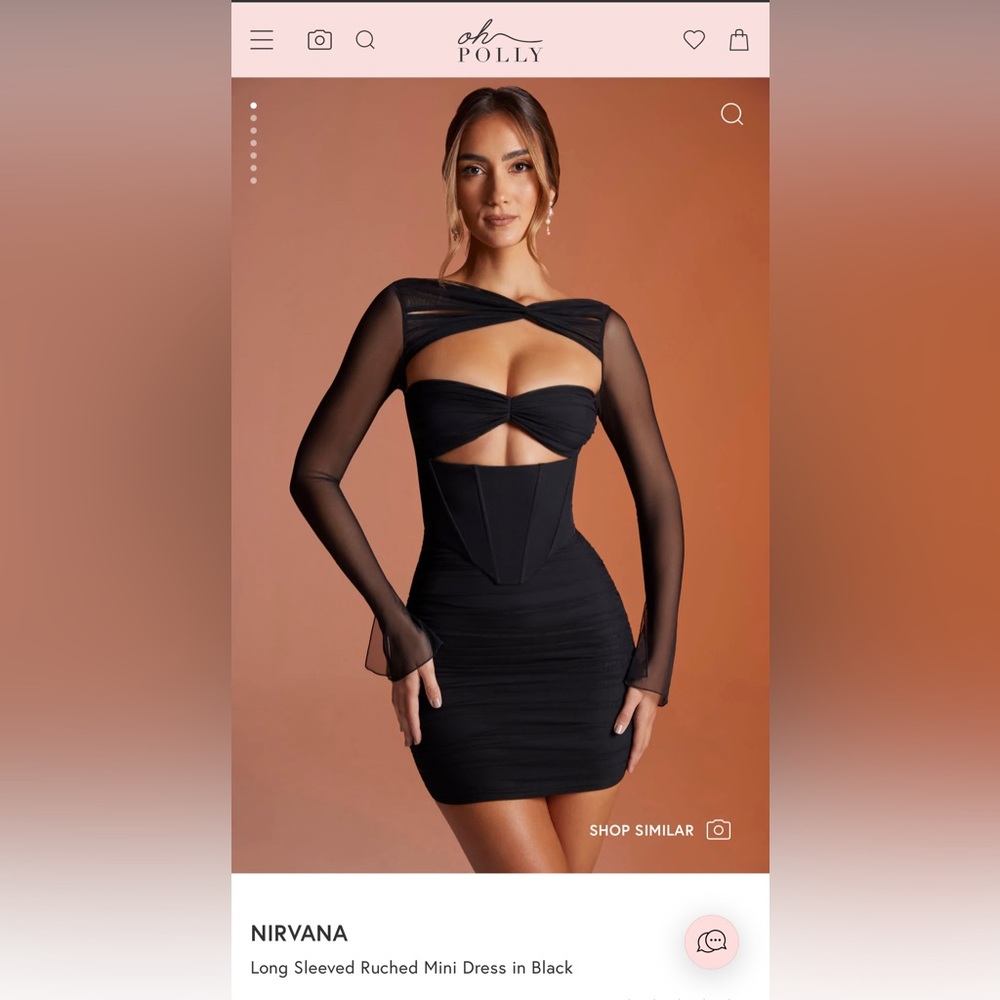 Oh Polly Nirvana Black Dress